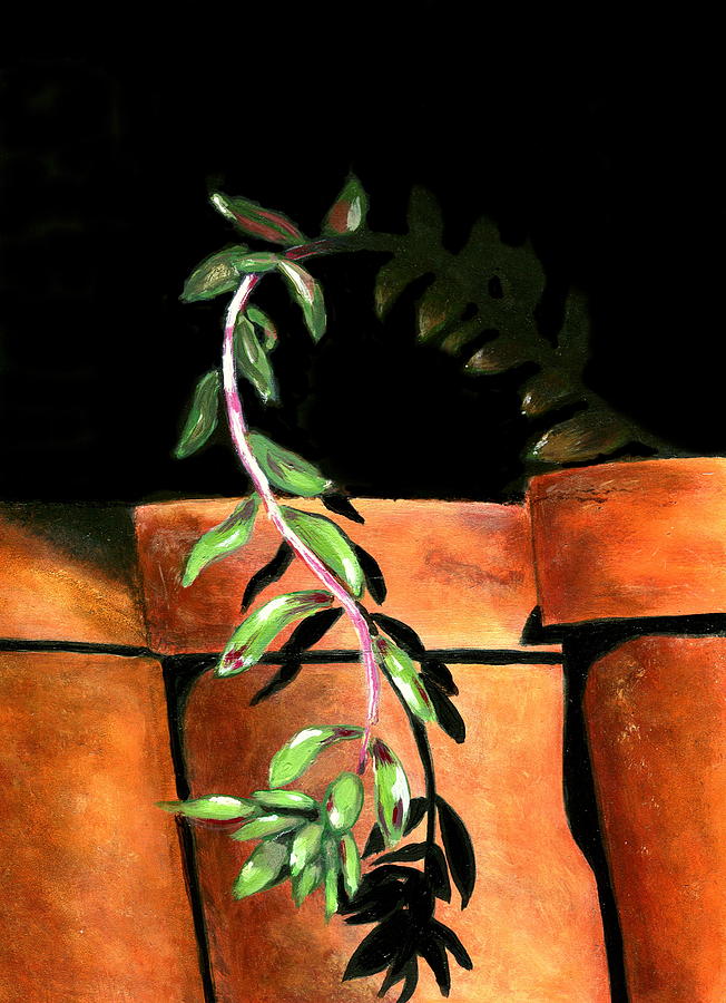 Nature Painting - Flower Pots by Karyn Robinson