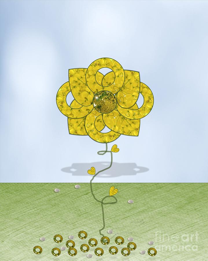 Flower Power-no1 Digital Art by Darla Wood