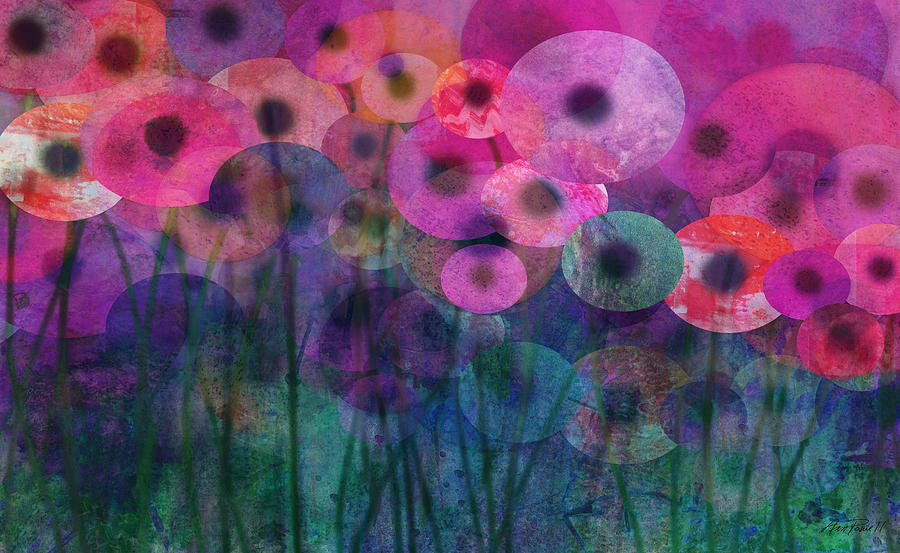 Flower Power Six Painting by Ann Powell