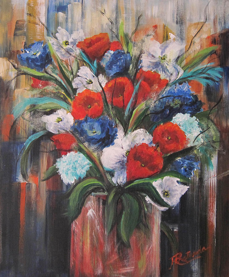 Flower Pride Painting by Roberta Rotunda