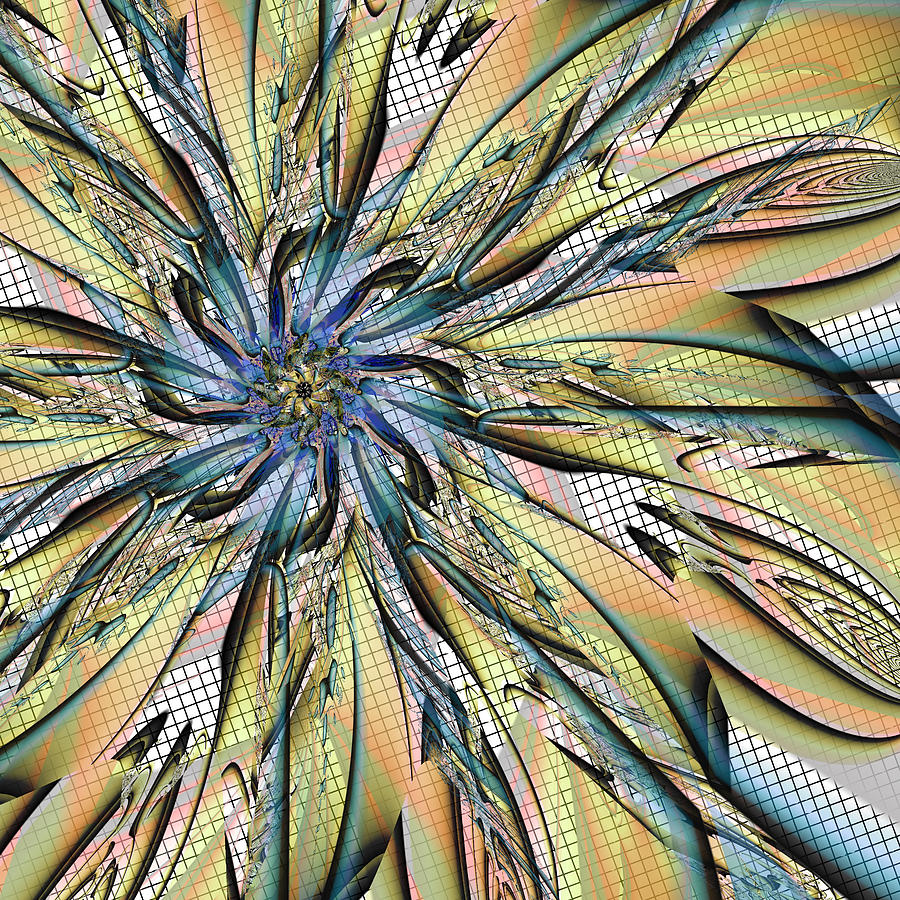 Flower Screen Digital Art by Kiki Art