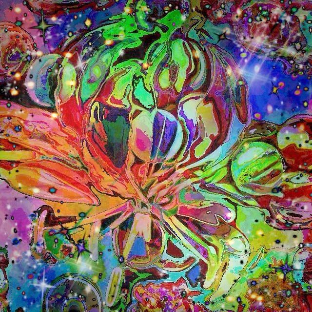 Flower Sphere Digital Art by Karen Buford