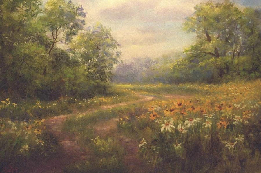 Flowering Field Pastel by Bill Puglisi