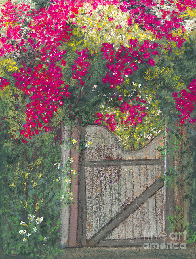 Flowering Gateway Painting by Ginny Neece - Fine Art America