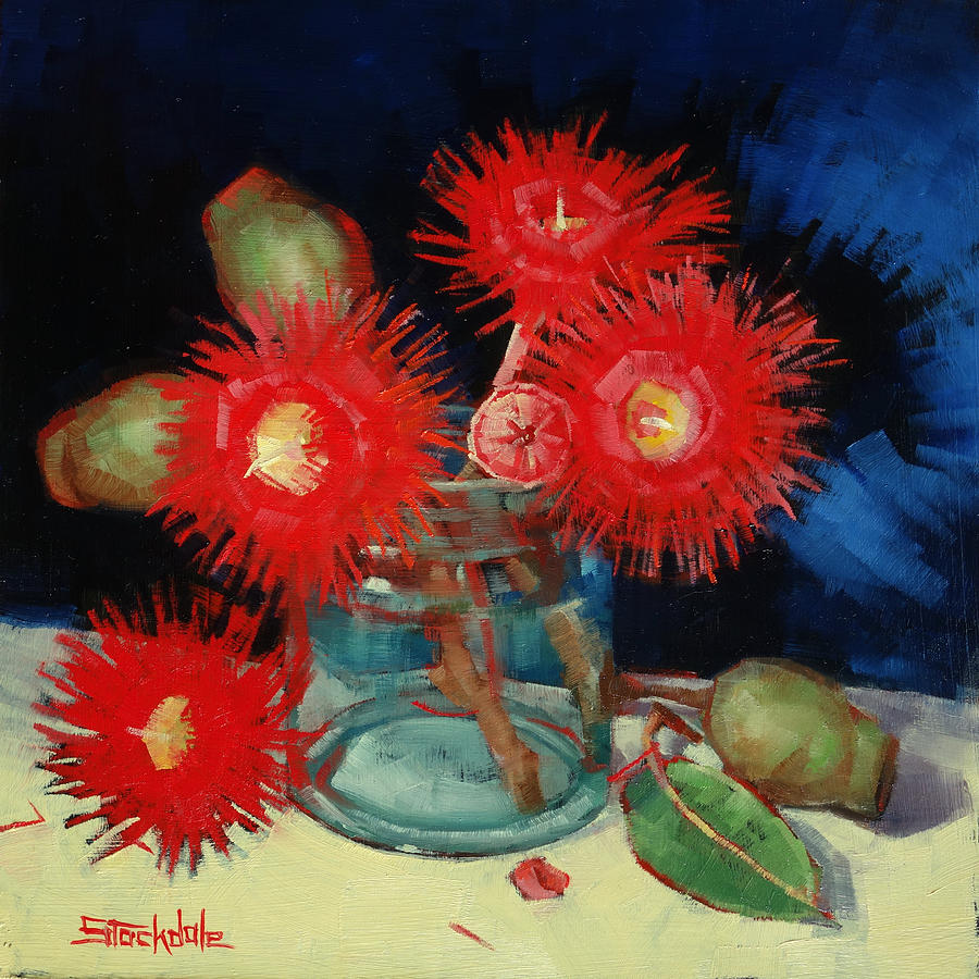 Flowering Gum Still life Painting by Margaret Stockdale