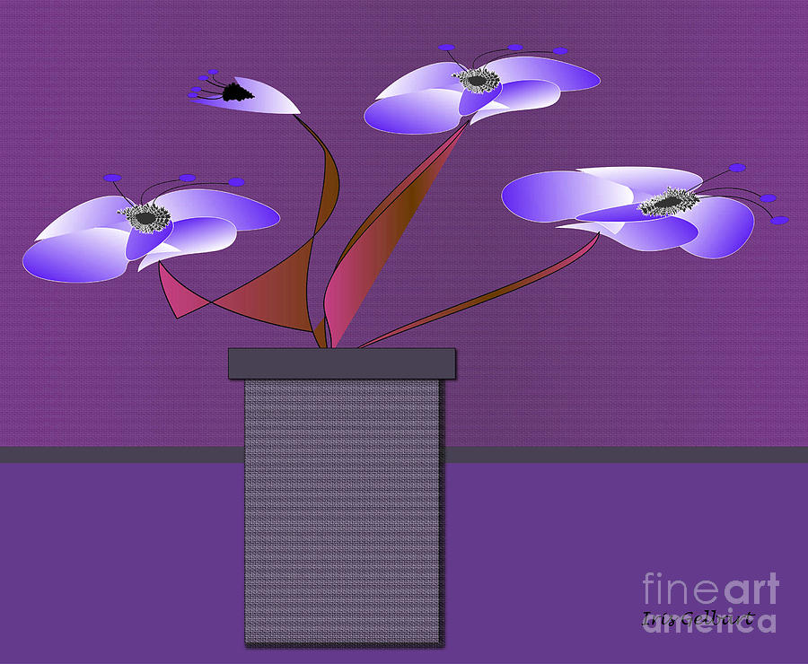 Flowering Plant Digital Art by Iris Gelbart
