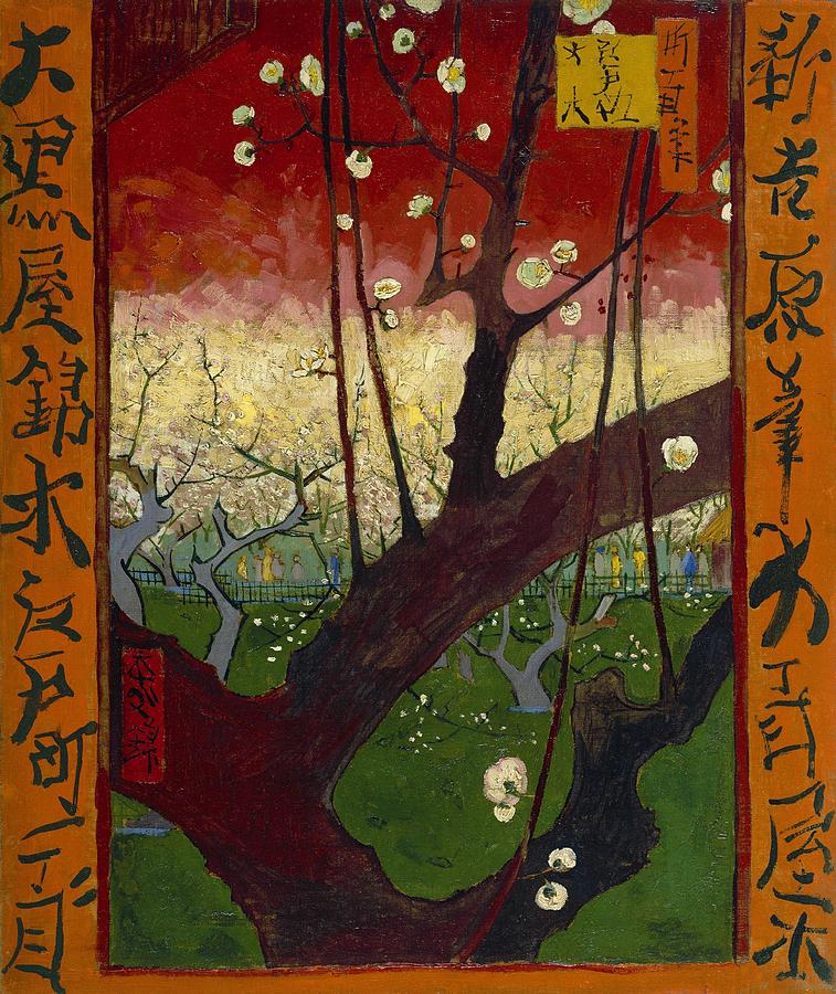 Vincent Van Gogh Painting - Flowering plum tree - after Hiroshige by Vincent van Gogh