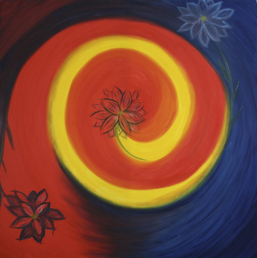 Flowering Vortex Painting by Eli Tynan