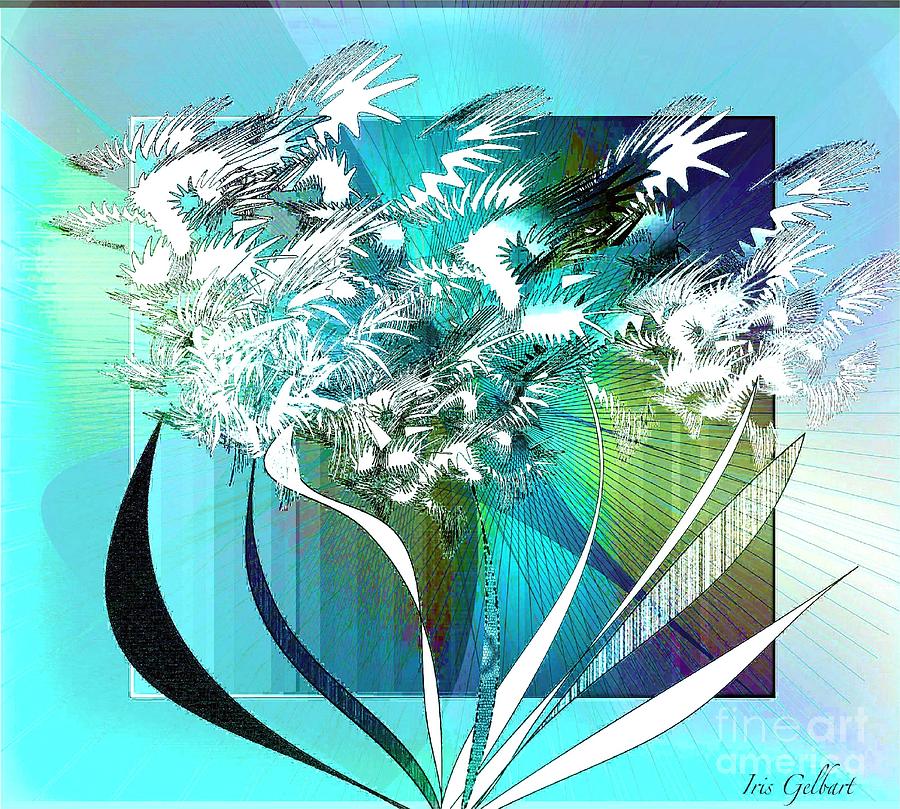 Flowers 762 Digital Art by Iris Gelbart