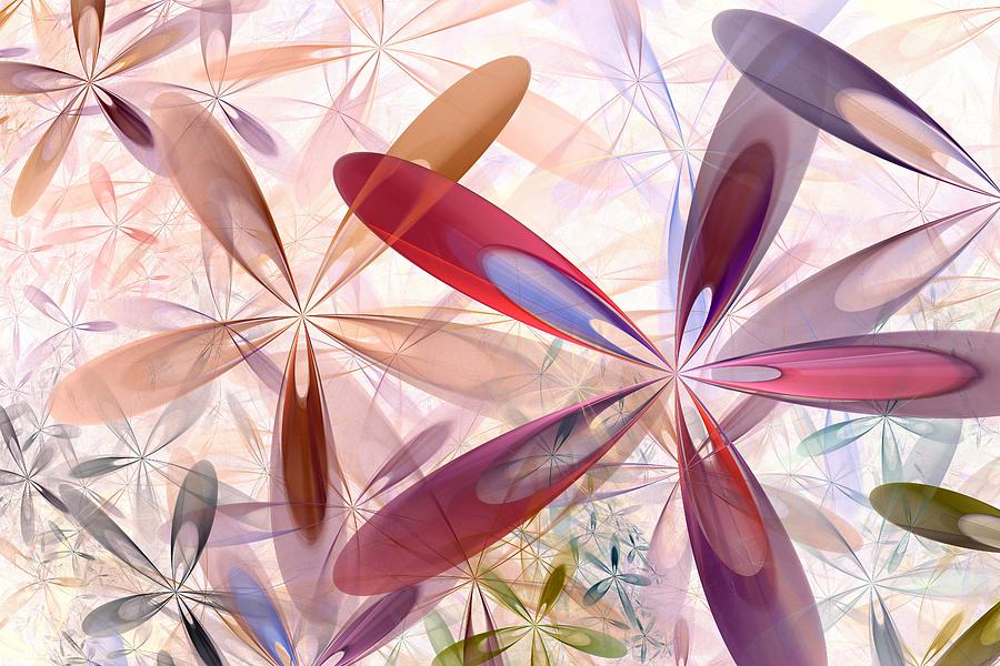 Spring Digital Art - Flowers Around Me by Anastasiya Malakhova