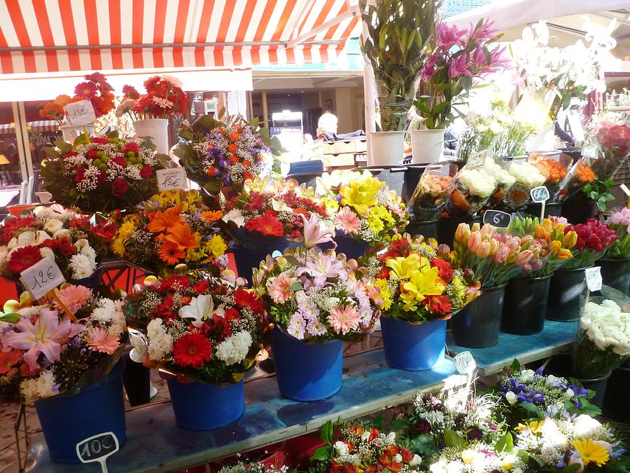 Flowers at the Market Photograph by Carolyn Jones - Fine Art America