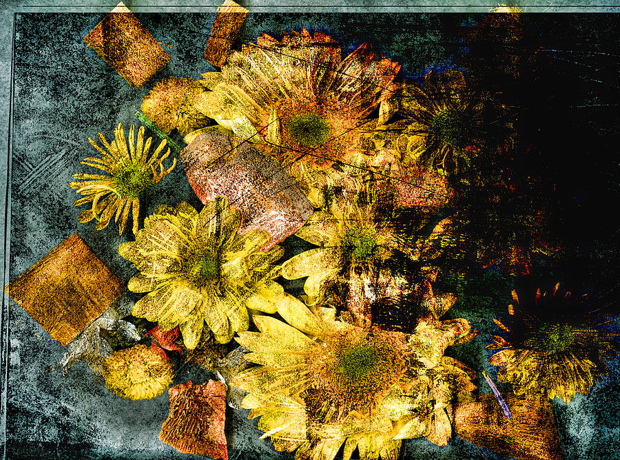 Flowers Collage 4 Digital Art by Cathy Anderson