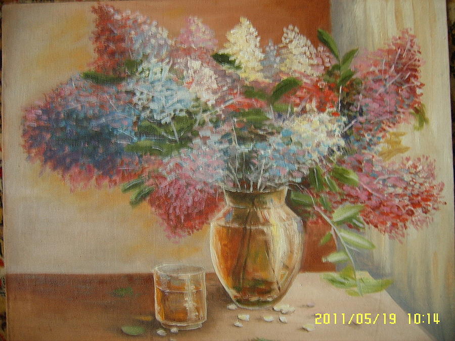 Flower Painting - Flowers by Dima B