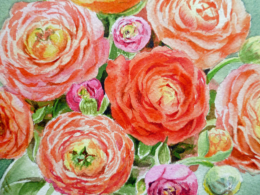Flowers Flowers Flowers Painting by Irina Sztukowski