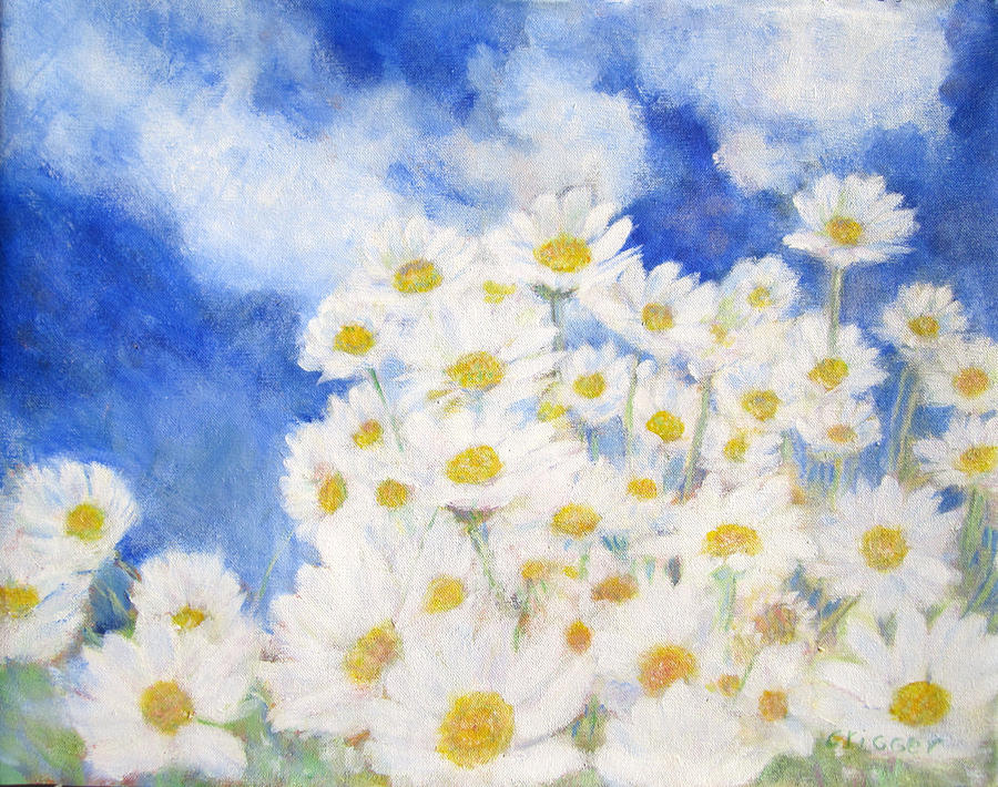 Daisies Daisies Painting by Glenda Crigger