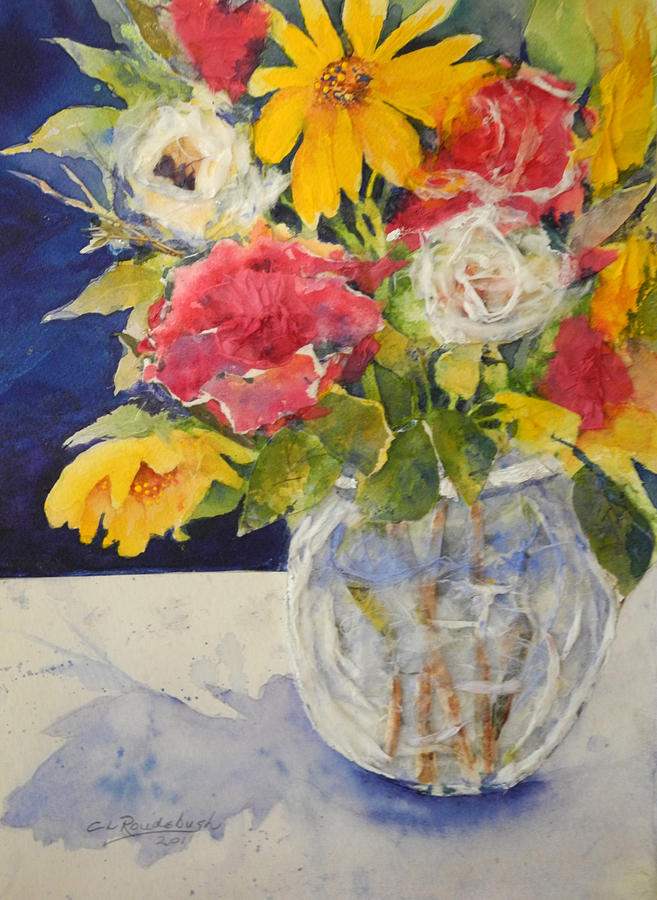 Still Life Painting - Flowers for Madeline by Cynthia Roudebush