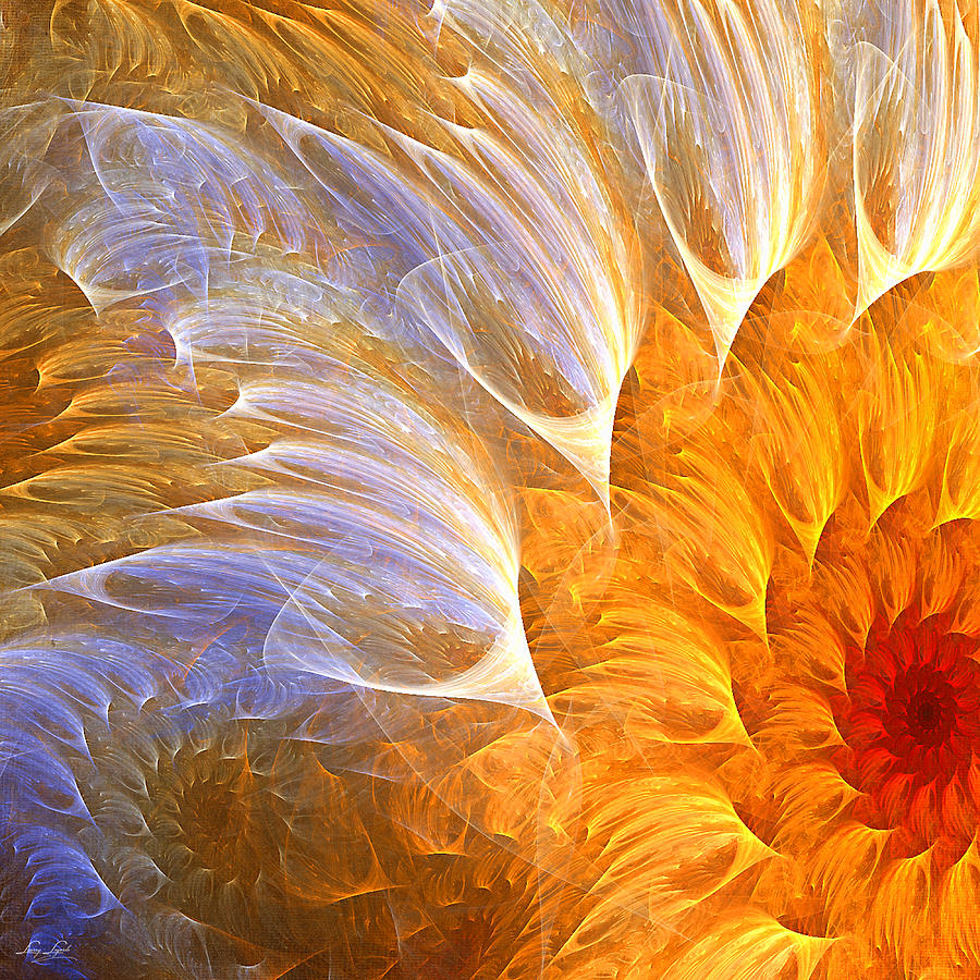Flowers Glow Painting by Lourry Legarde