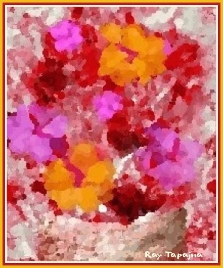 Time Stands Still Digital Art - Flowers Impressions by Ray Tapajna Time Stands Still Digital Art - Flowers Impressions by Ray Tapajna