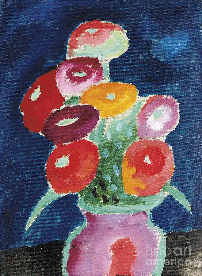 Moscow Painting - Flowers in a Vase  by Celestial Images