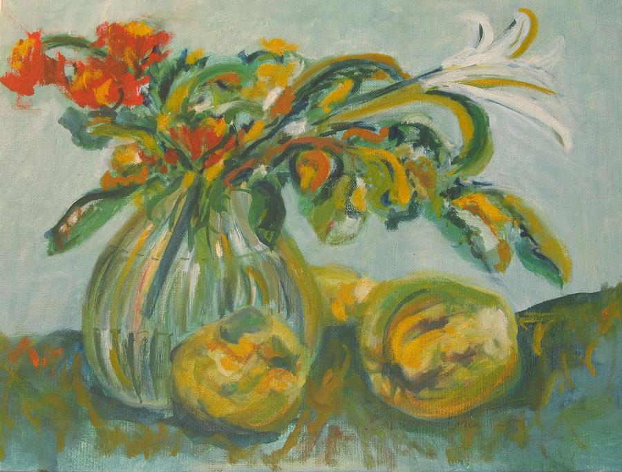 Flowers in a Vase Painting by Esther Newman-Cohen