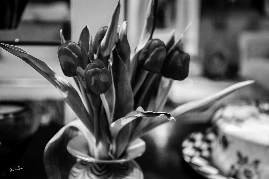 Flower Photograph - Flowers in Black and White 2 by Madeline Ellis