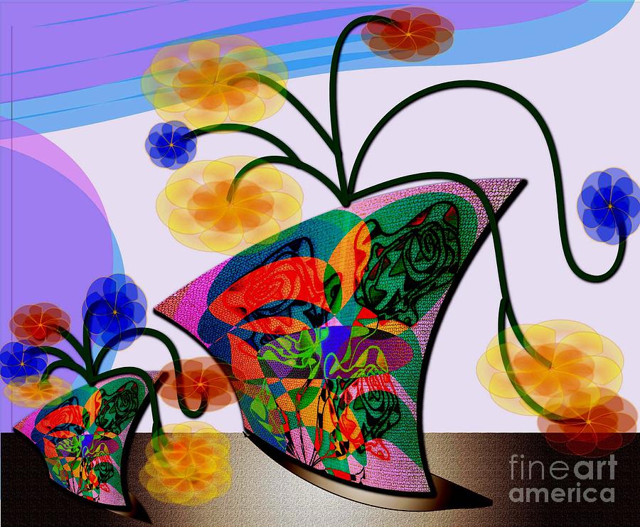 Flowers Digital Art by Iris Gelbart