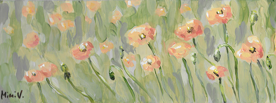 Flower Painting - California Poppies by Maria Langgle