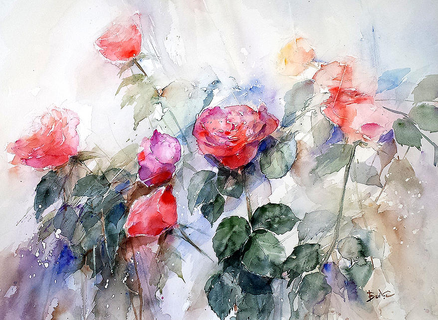 Flowers No.5, sold Painting by Loc Bui