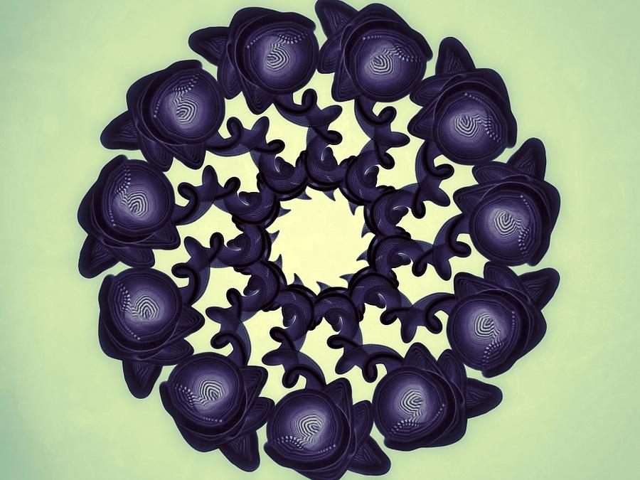 Abstract Digital Art - Flowers of Algebra by Michael Jordan