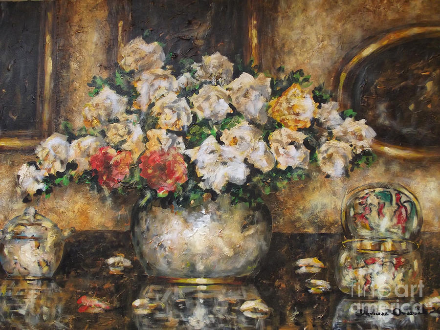 Flowers of My Heart Painting by Dariusz Orszulik