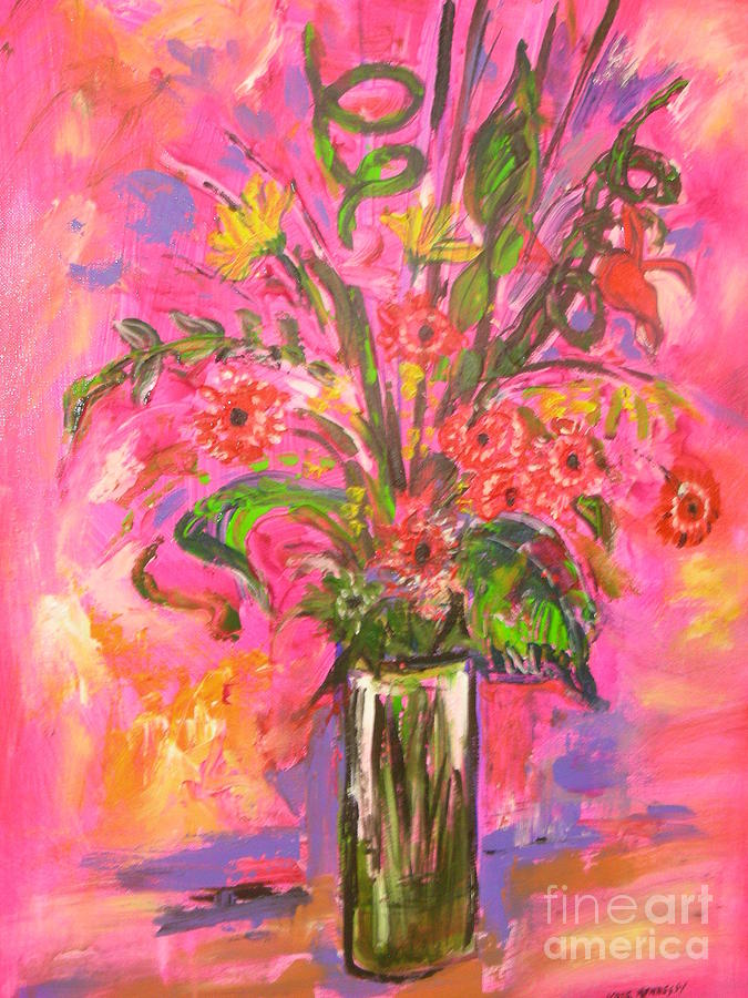 Bức tranh hoa trên nền hồng của Kate Hennessy từ Hội họa tốt sẽ là một món quà hoàn hảo cho những ai yêu thích màu hồng và hoa tươi. Sắp xếp trang trí của bạn với bức tranh nhỏ này trên nền hồng để tạo cho căn phòng một không gian mới mẻ và thú vị.