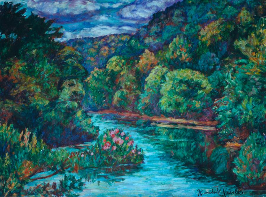 Flowers On The Little River Painting