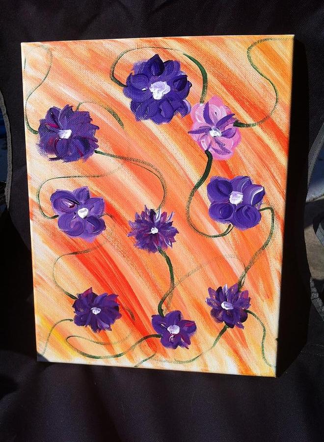 Flowers Painting by Sharon Castle - Fine Art America