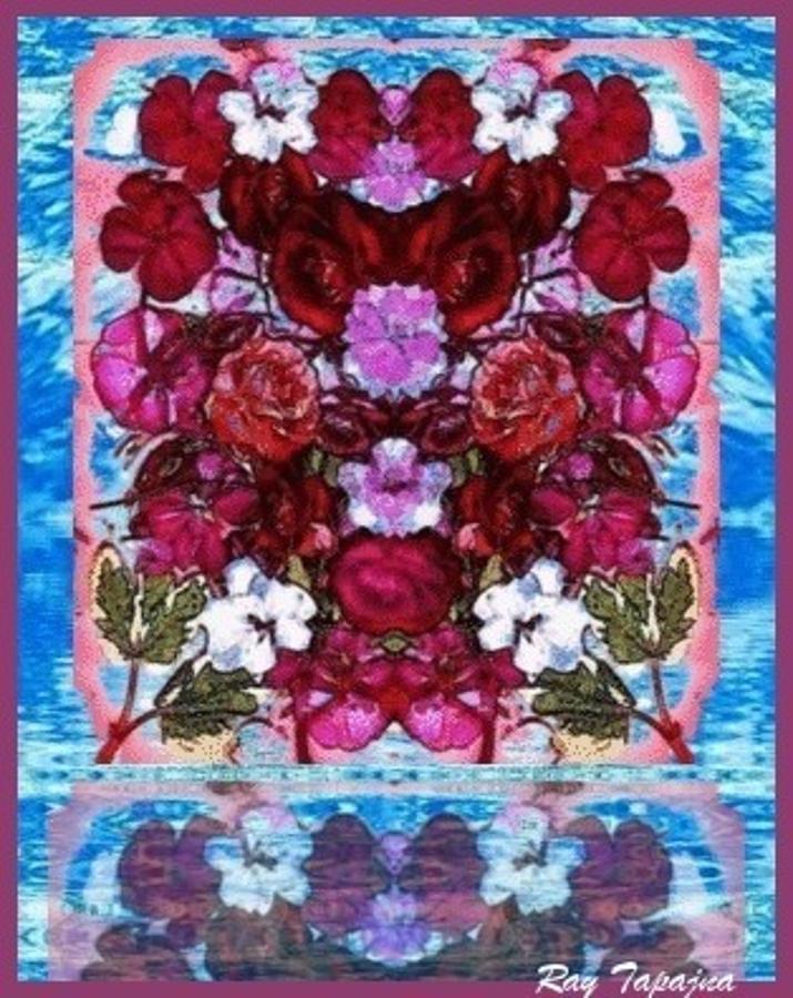 Flowers Mixed Media - Flowers Touching Souls by Ray Tapajna Flowers Mixed Media - Flowers Touching Souls by Ray Tapajna