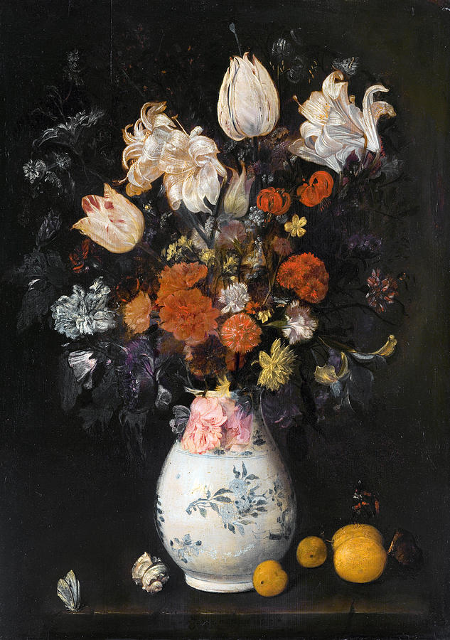 Flowers Vase Painting by Judith Leyster