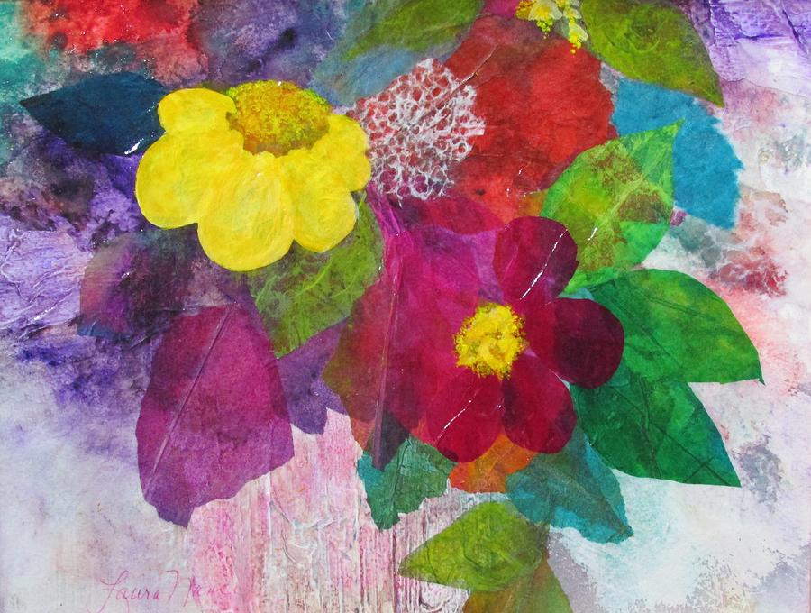 Flower Painting - Flowery by Laura Nance