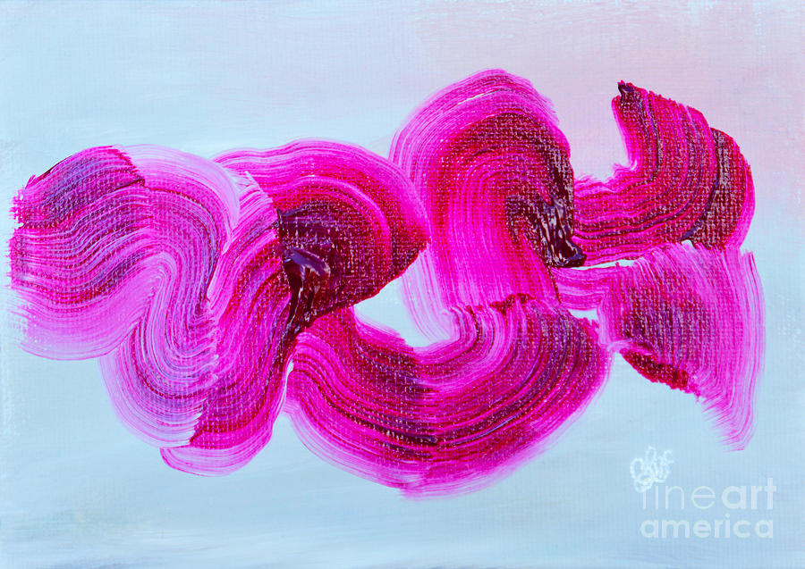 Abstact Painting - Flowing by Christine Dekkers