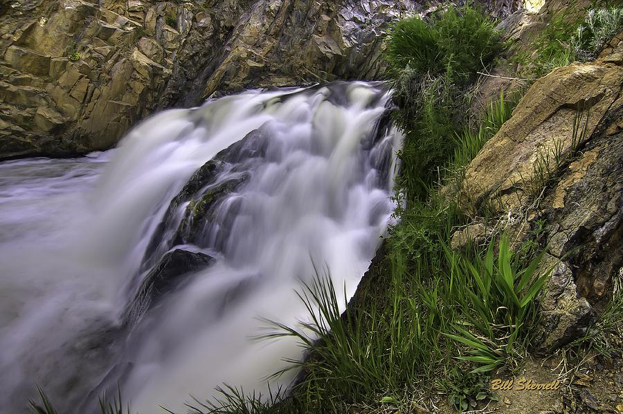 Waterfall Photograph - Flowing Glow by Bill Sherrell