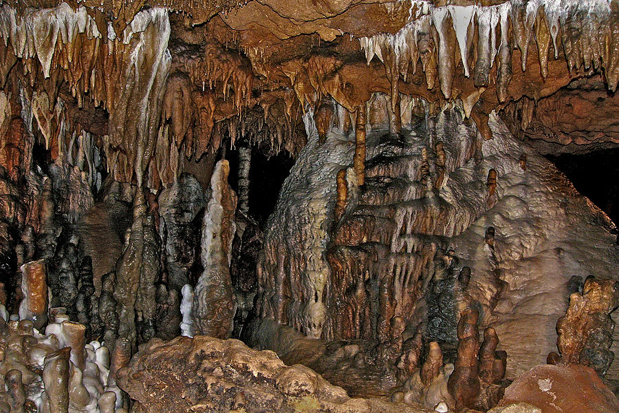Flowing Metal. Florida Caverns. Photograph by Chris  Kusik