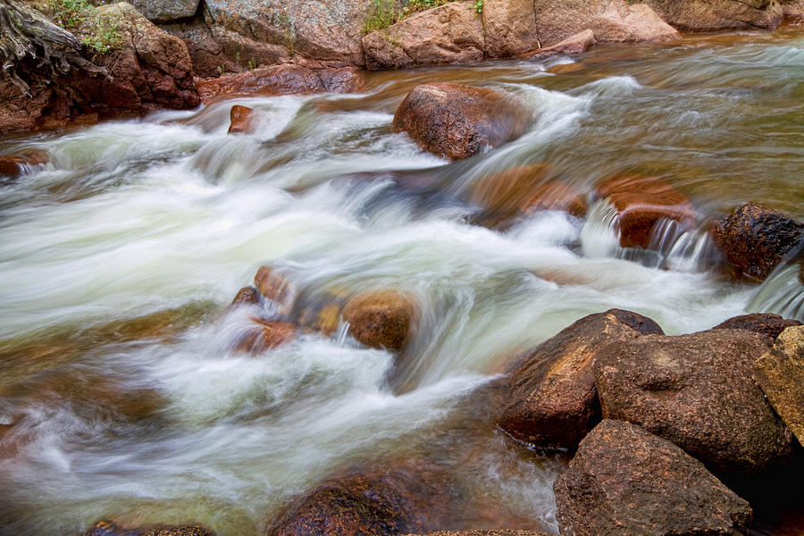 Flowing St Vrian Creek   Photograph by James BO Insogna