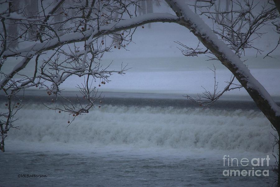 Flowing through Ice Photograph by Veronica Batterson