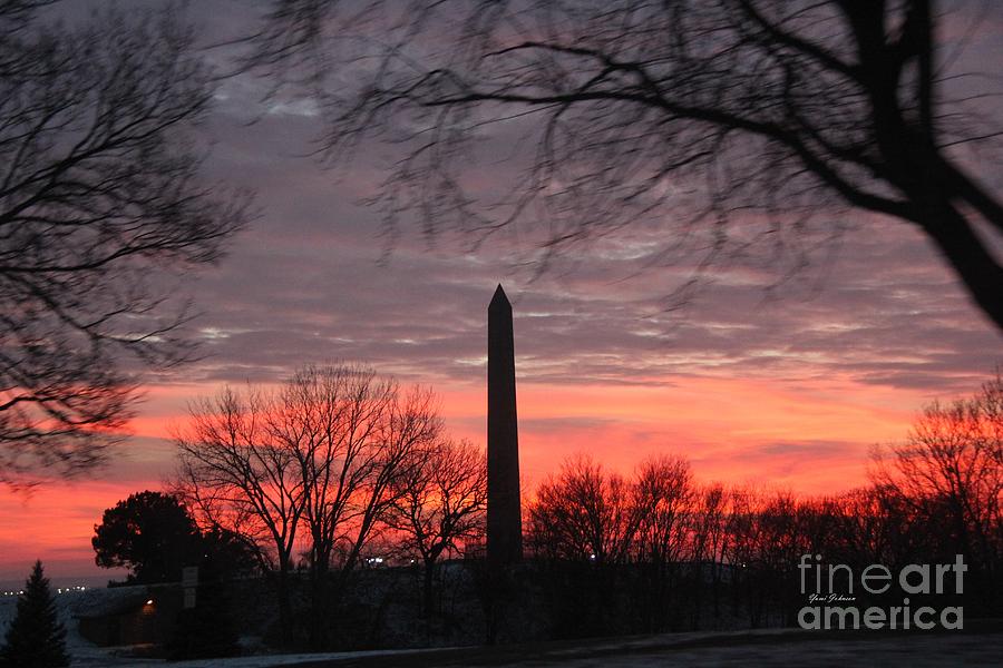 Floyd Monument Sunset Photograph by Yumi Johnson
