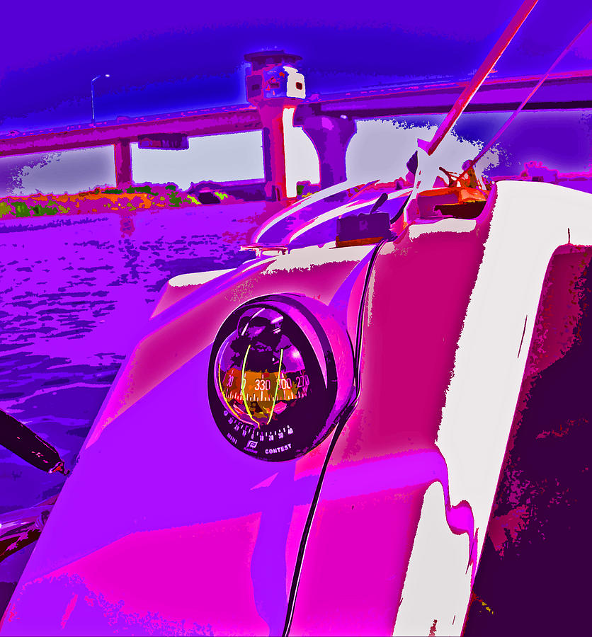 Floyd Pink and Purple Digital Art by Joseph Coulombe