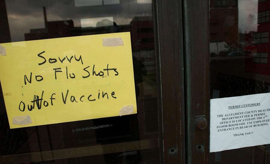 Flu Season Takes Hold Of U.S. Photograph by Jeff Swensen Flu Season Takes Hold Of U.S. Photograph by Jeff Swensen