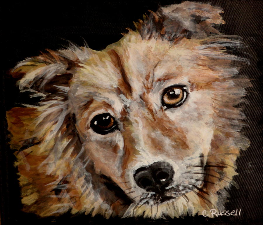 Fluffy Painting by Carol Russell