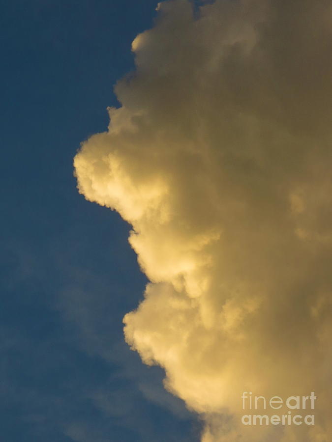 Winston Churchill profile cloud. Photograph by Robert Birkenes