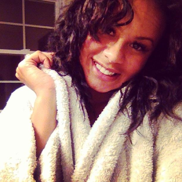 Bedtime Photograph - Fluffy Hair And Cuddly Robe.... Now To by Cherry Sundae