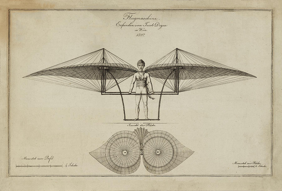 Flugmashine Patent 1807 Photograph by Bill Cannon