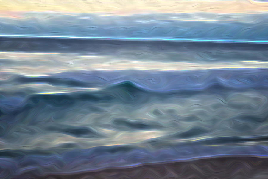 Abstract Digital Art - Fluid Horizon by Jason White