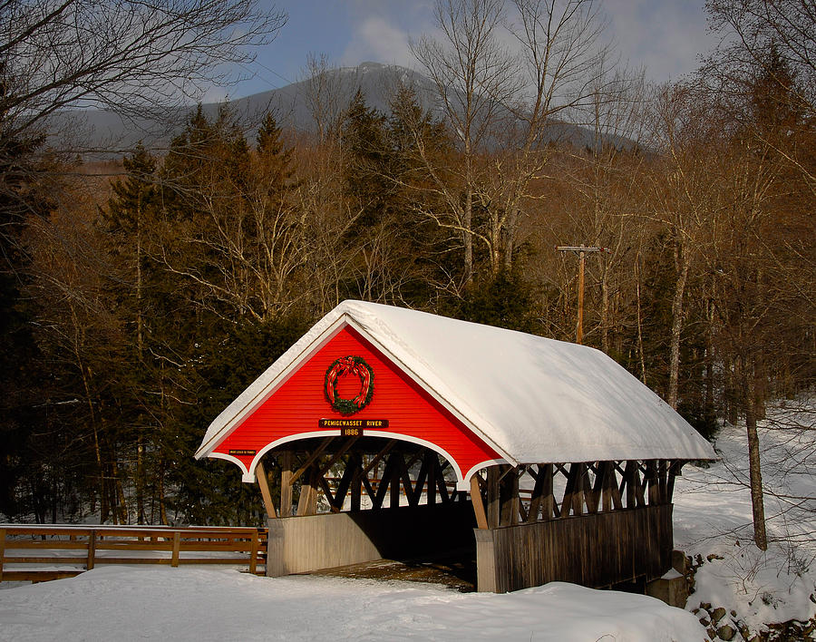 Flume Covered Bridge Photograph by Ken Stampfer - Pixels